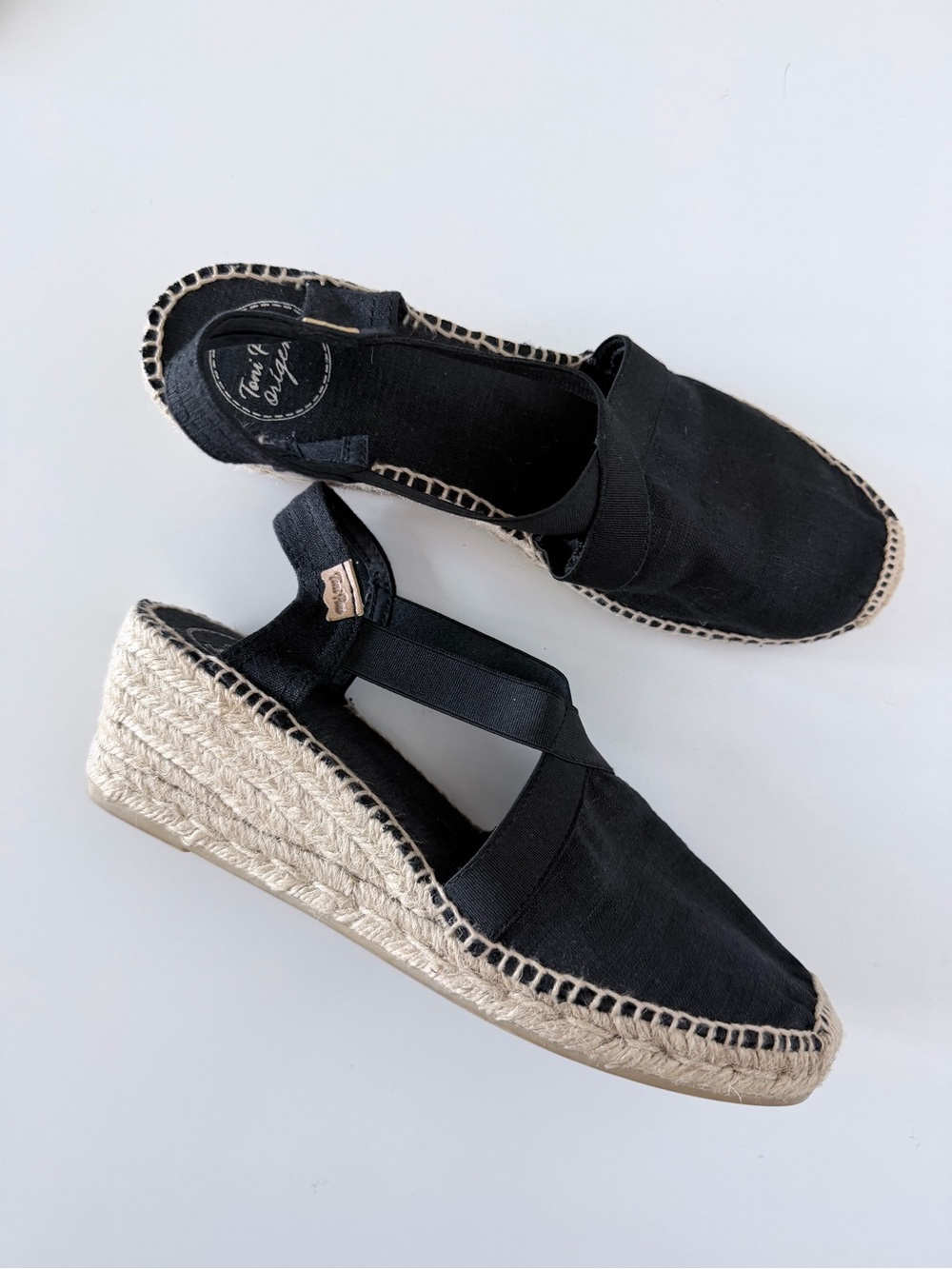 Toni Pons Black 'Ter' Espadrille Sandal Size 40 - New Without Tags - Picture 7 of 10